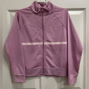 Athletic Works Girls Two-Tone (Misty Mauve) Sweat Jacket, Sizes M 7-8 NWT
